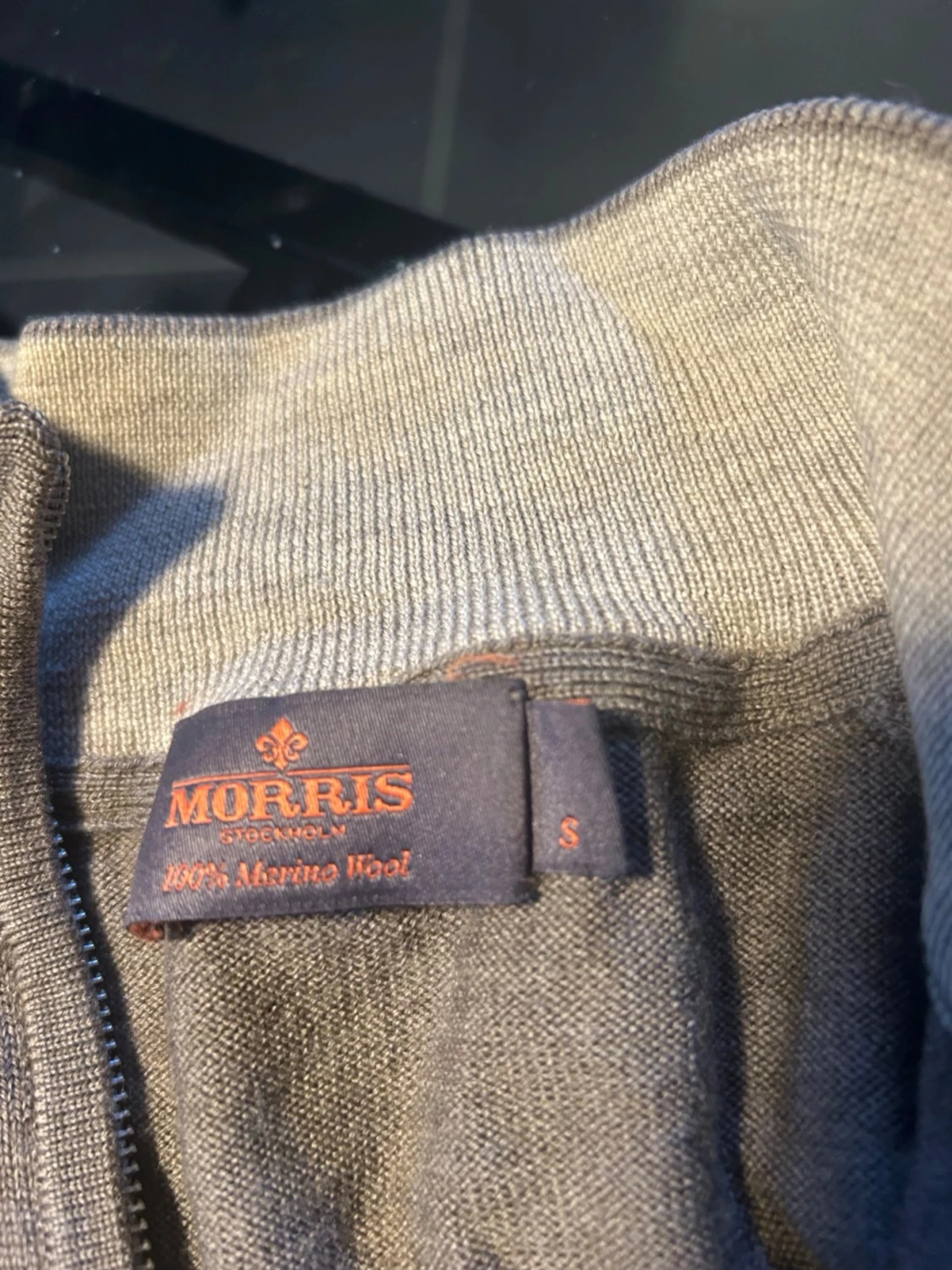 Beige half zip tröja från Morris - 2