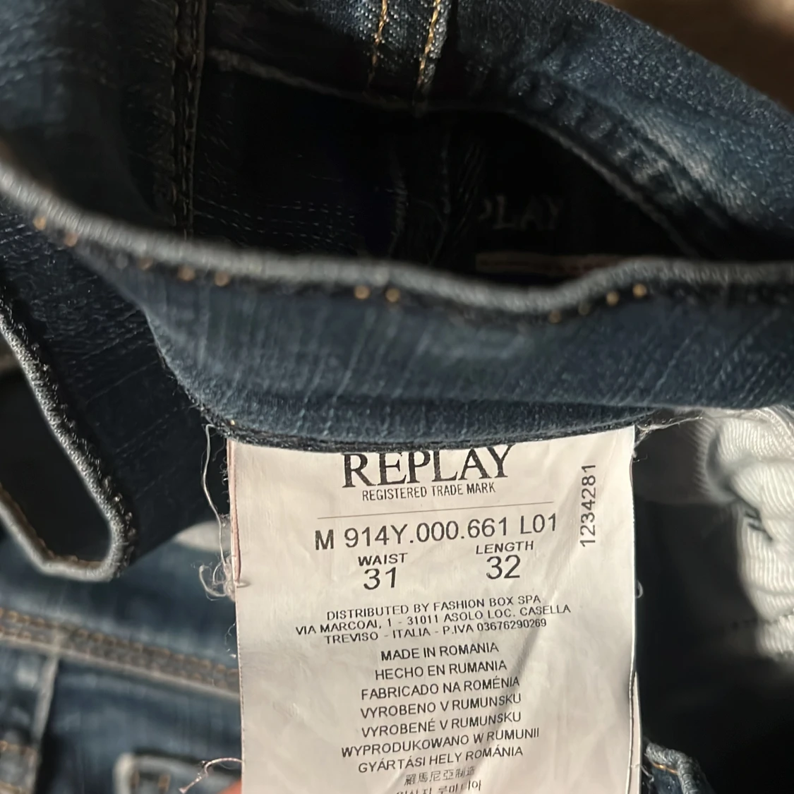 Replay Hyperflex jeans blå W31 L32 - 3