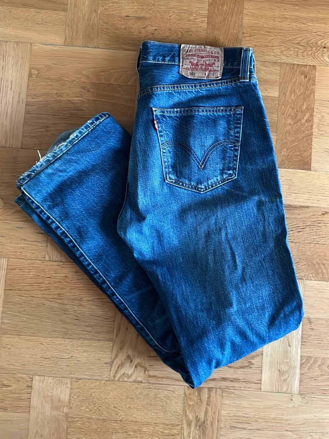 Levi's 501 blå jeans