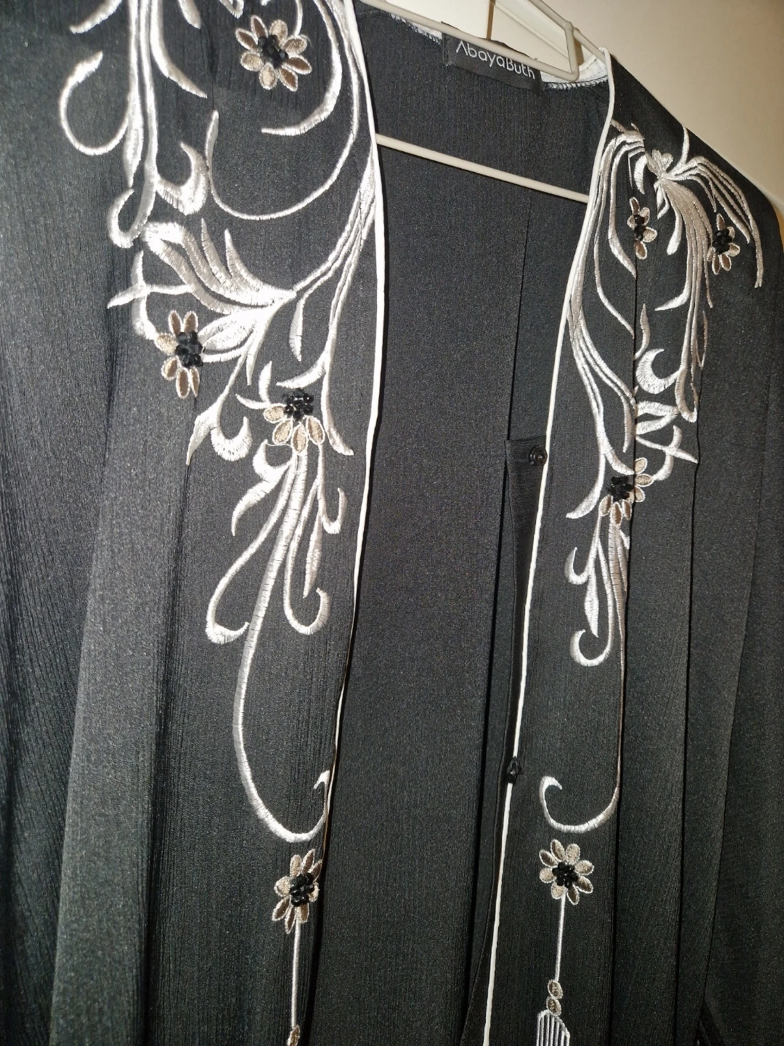 Svart festlig abaya i storlek 56 - 4