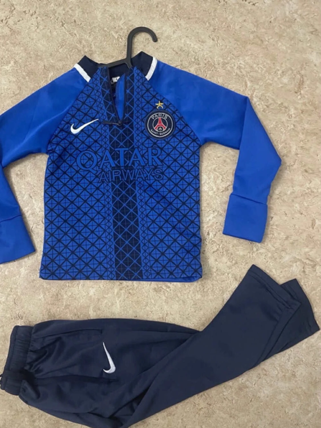 PSG x Nike blå träningsset