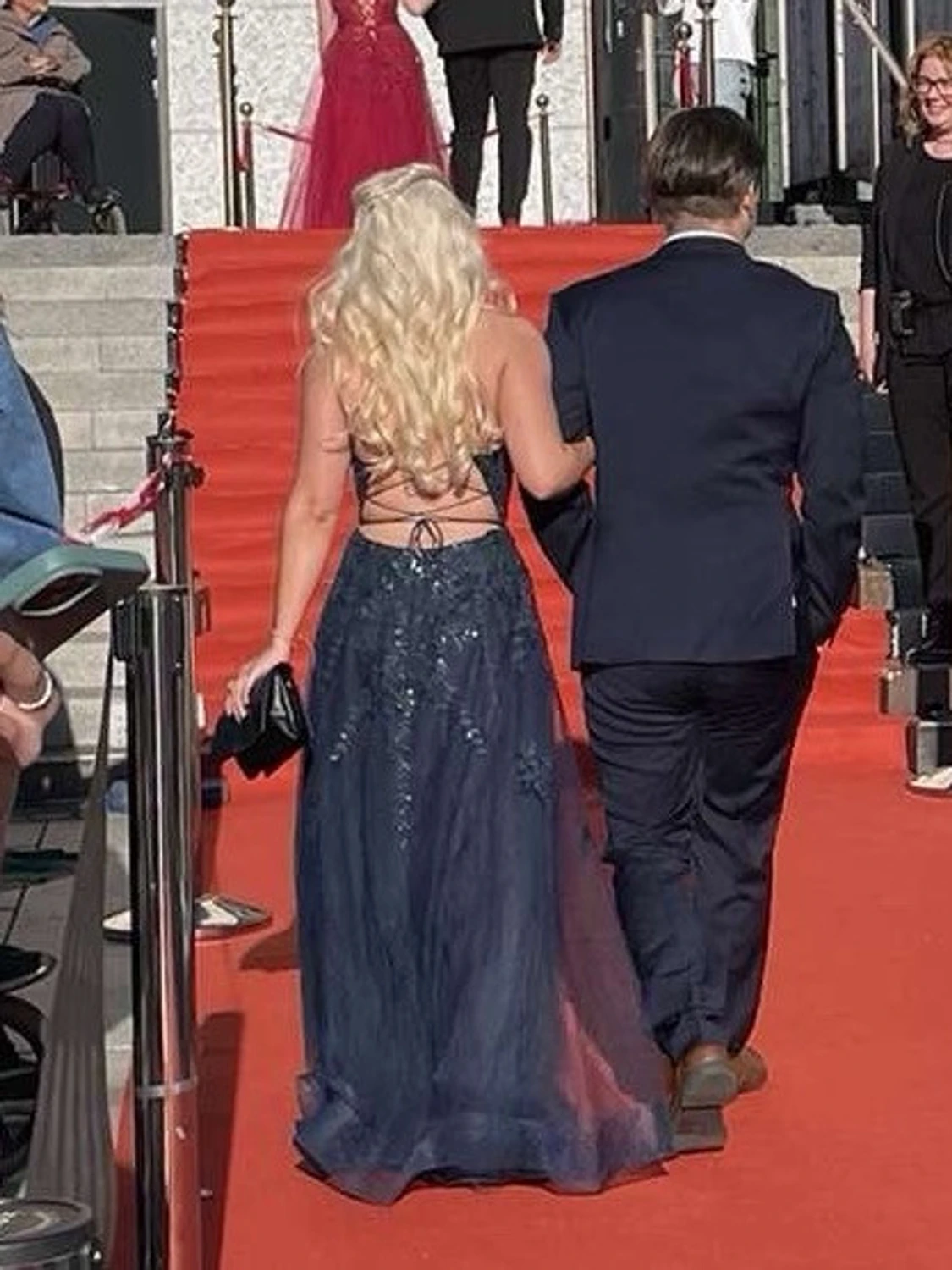 Balklänning marinblå  - 3