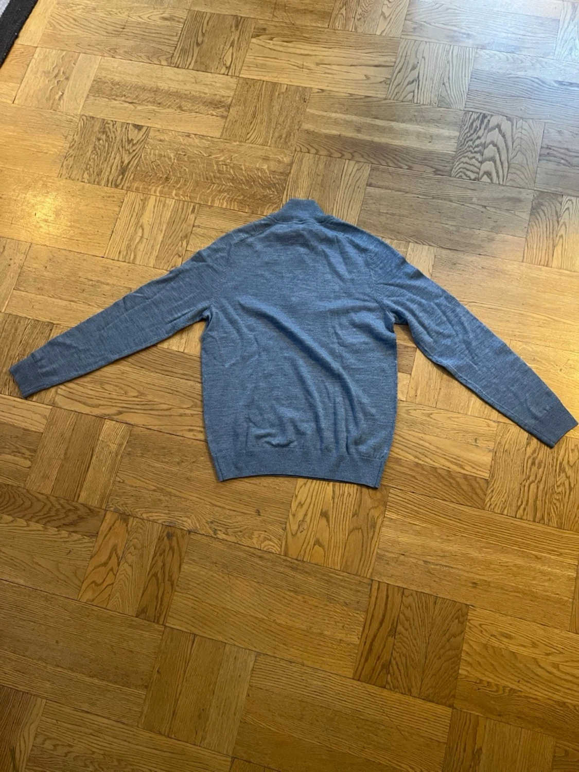 Blå halvzip tröja från Morris - 1