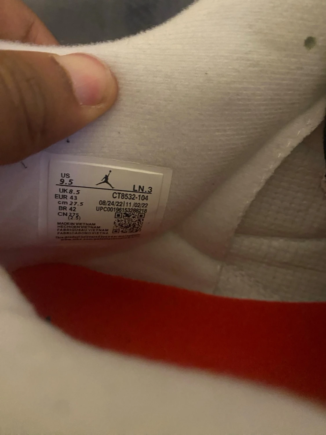 Air Jordan 3 White/Blue sneakers - 6