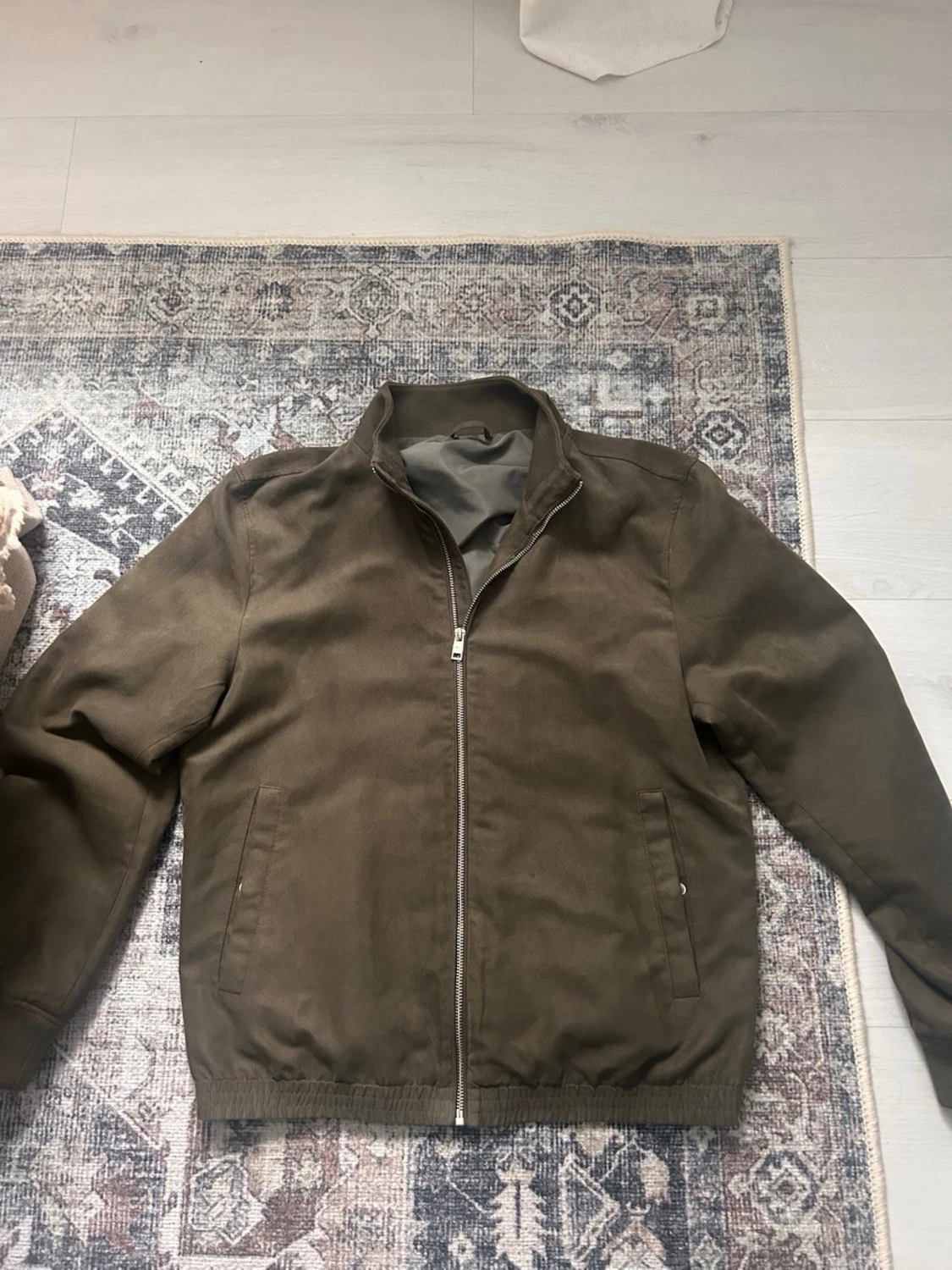 Olivgrön mocka jacka 