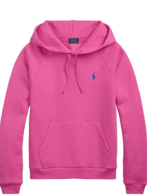 Rosa hoodie från Polo Ralph Lauren - En snygg rosa hoodie från Polo Ralph Lauren med klassisk huva och dragsko. Har en känguruficka framtill och den ikoniska blå loggan broderad på bröstet. Perfekt för en chill och trendig look. Väldigt lite använd!! Ny pris 2300kr