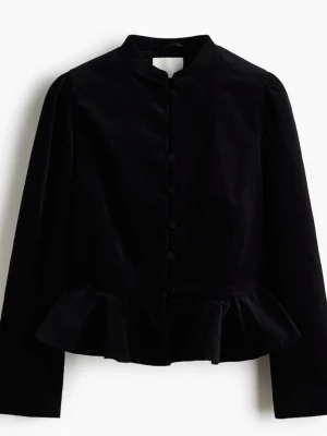 Sammet kavaj  - Säljer en helt ny sammet kavat med krage och knappar från Hm