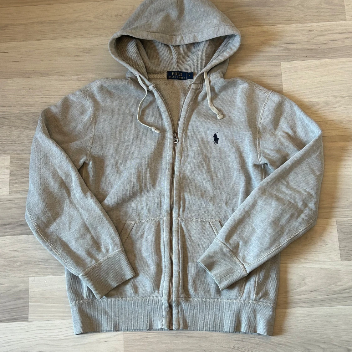 Grå Ralph lauren zip hoodie  - 1
