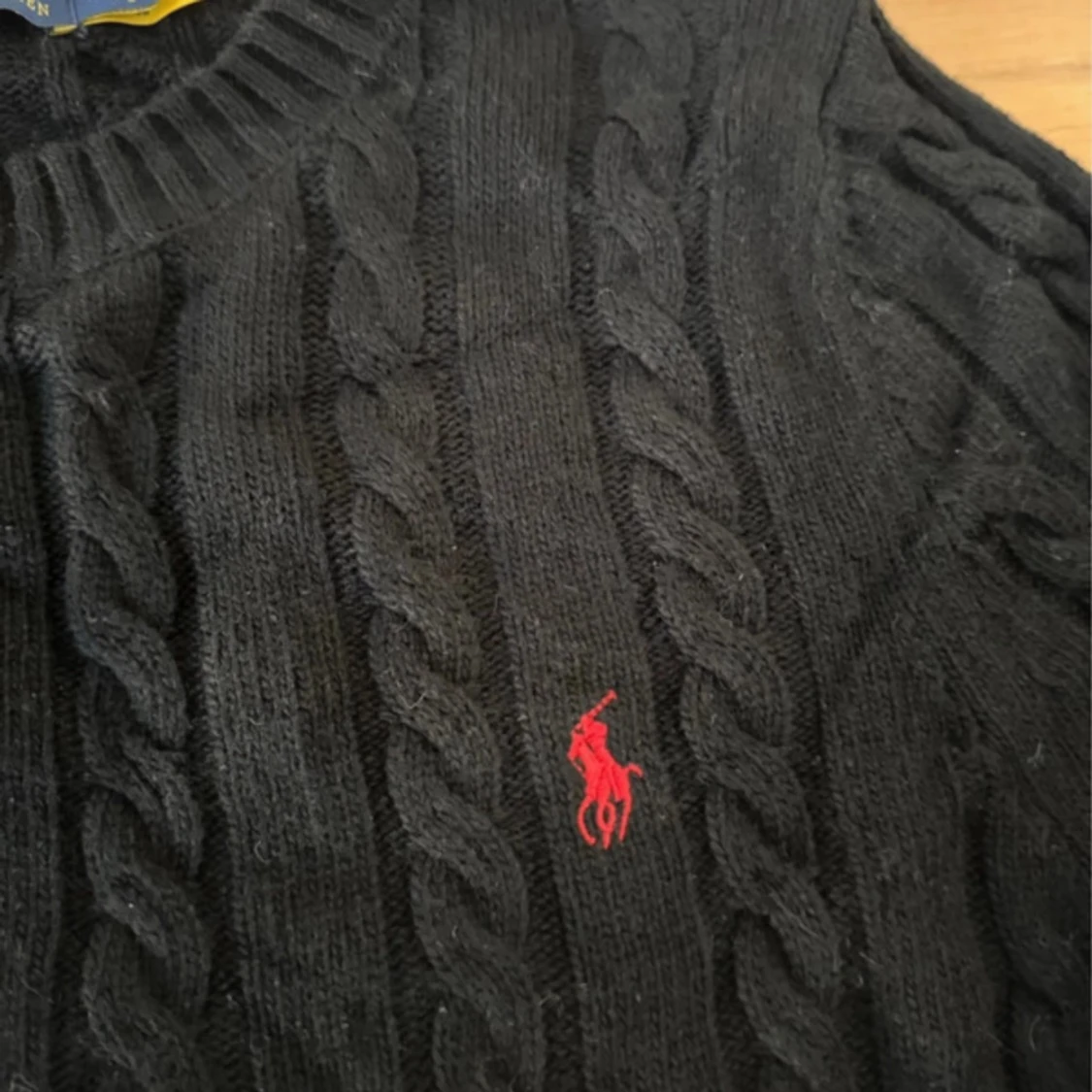 Svart kabelstickad tröja Polo Ralph Lauren - 91