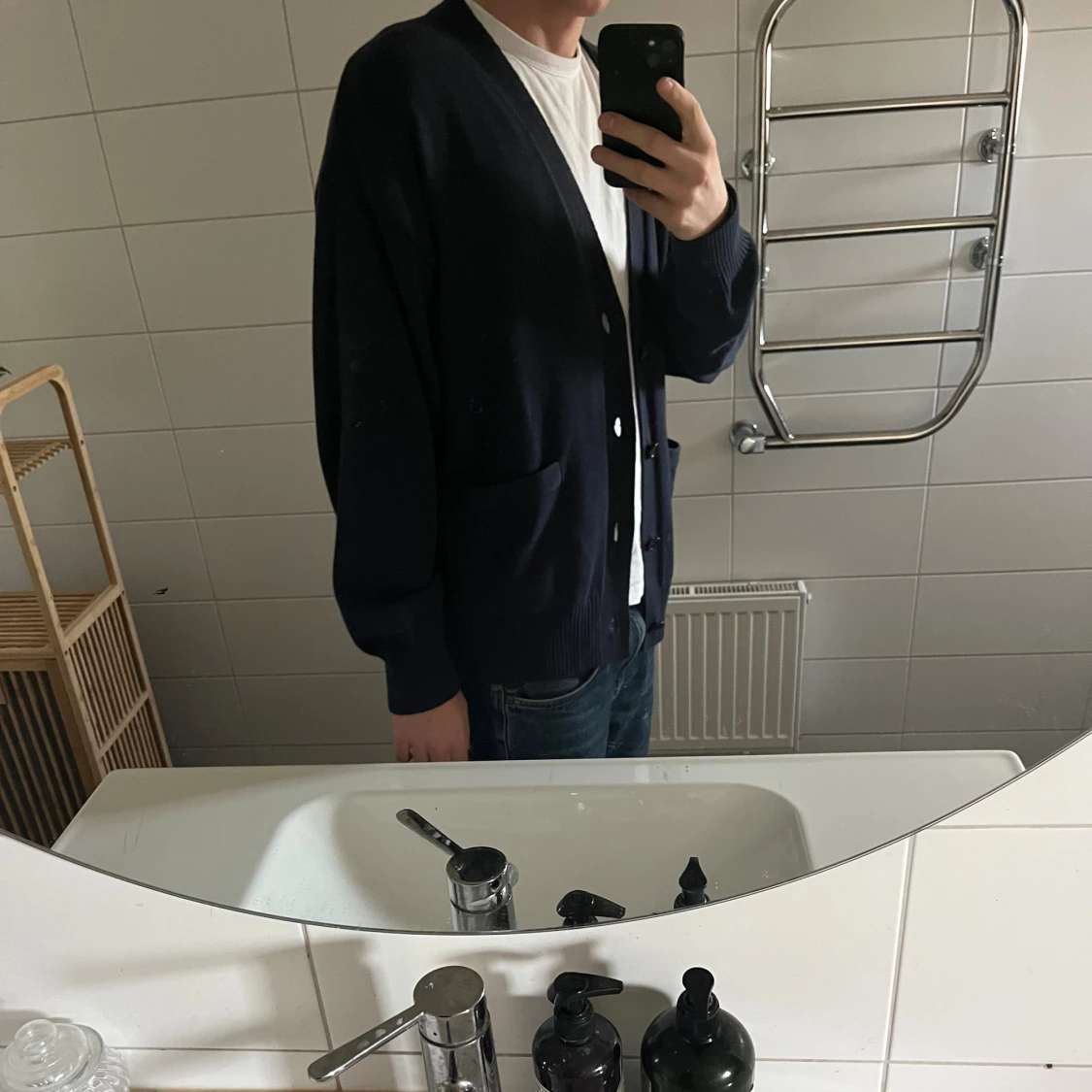 Mörkblå cardigan - 2