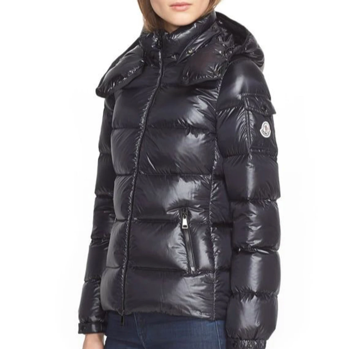 Svart pufferjacka från Moncler