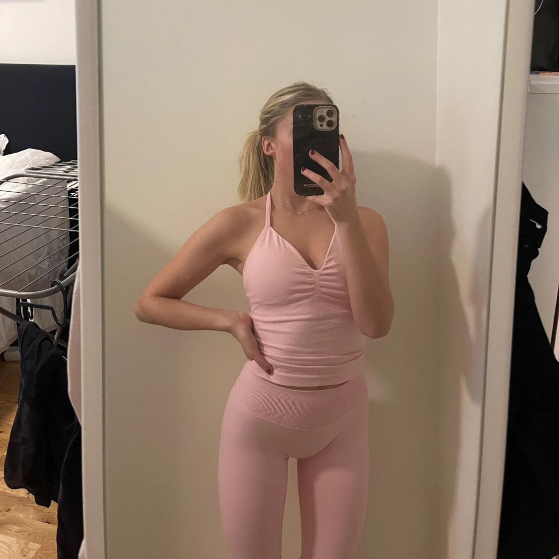 Ljusrosa seamless leggings från GT - 2