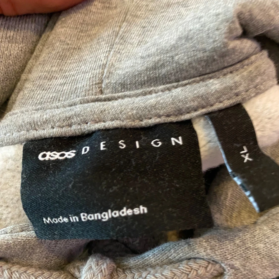 Grå hoodie från ASOS DESIGN XL - 2