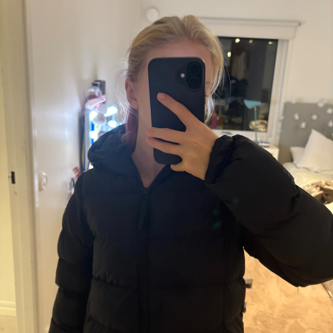 Svart lång dunjacka från Neomondo - 3