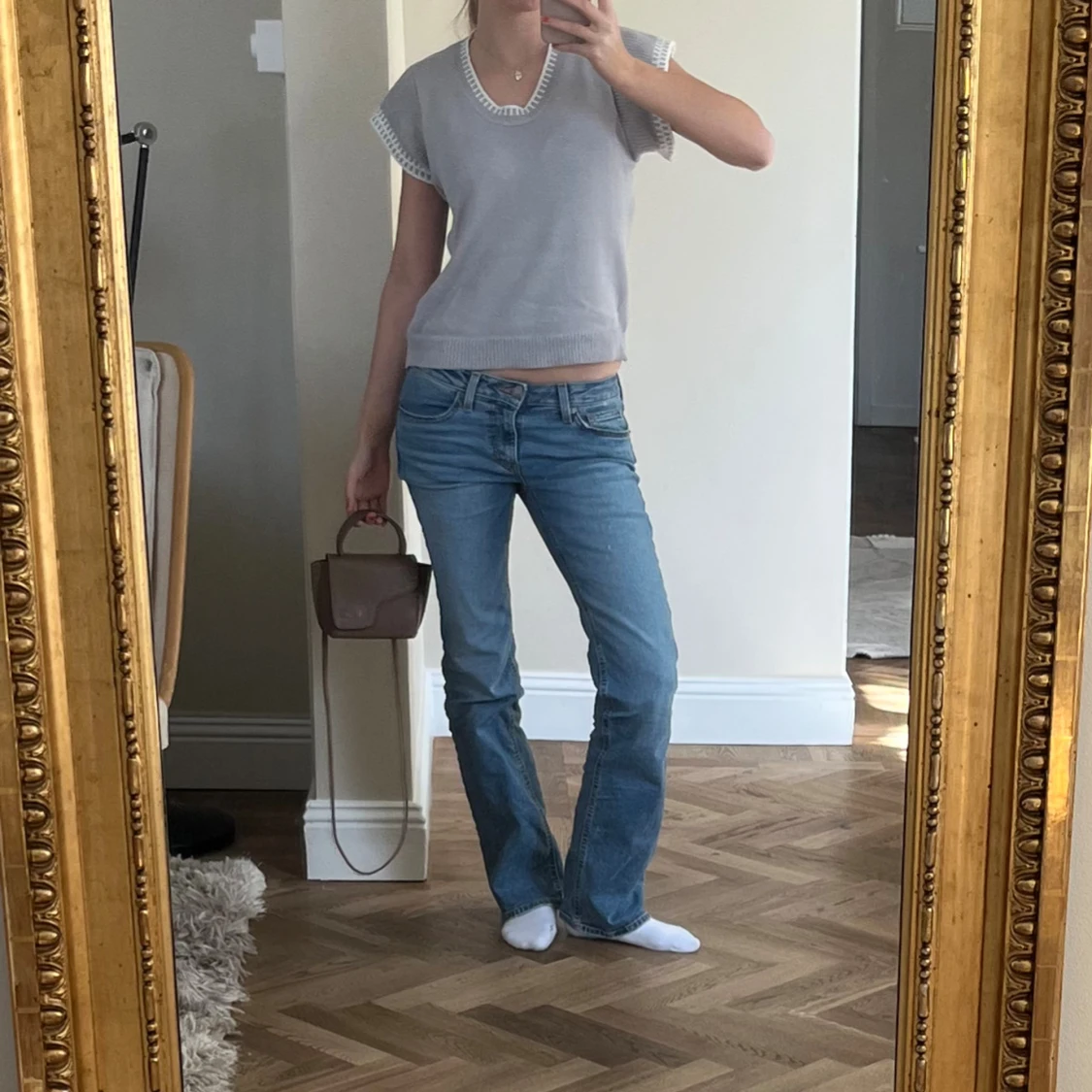 Levis 501 ljusblå jeans bootcut - 1