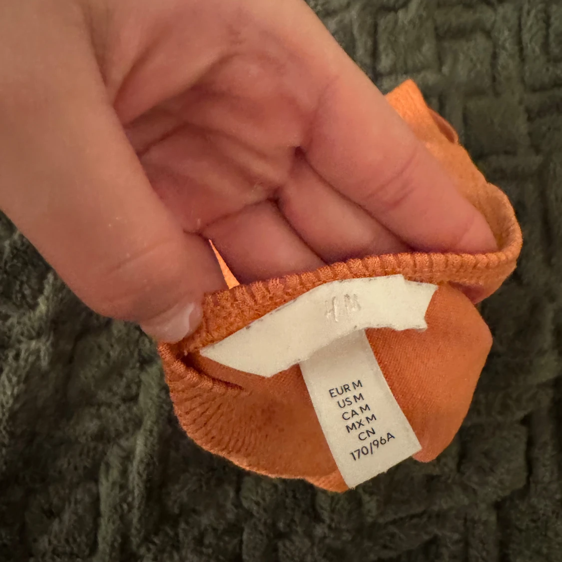 Orange bandeau tubtopp från H&M - 2