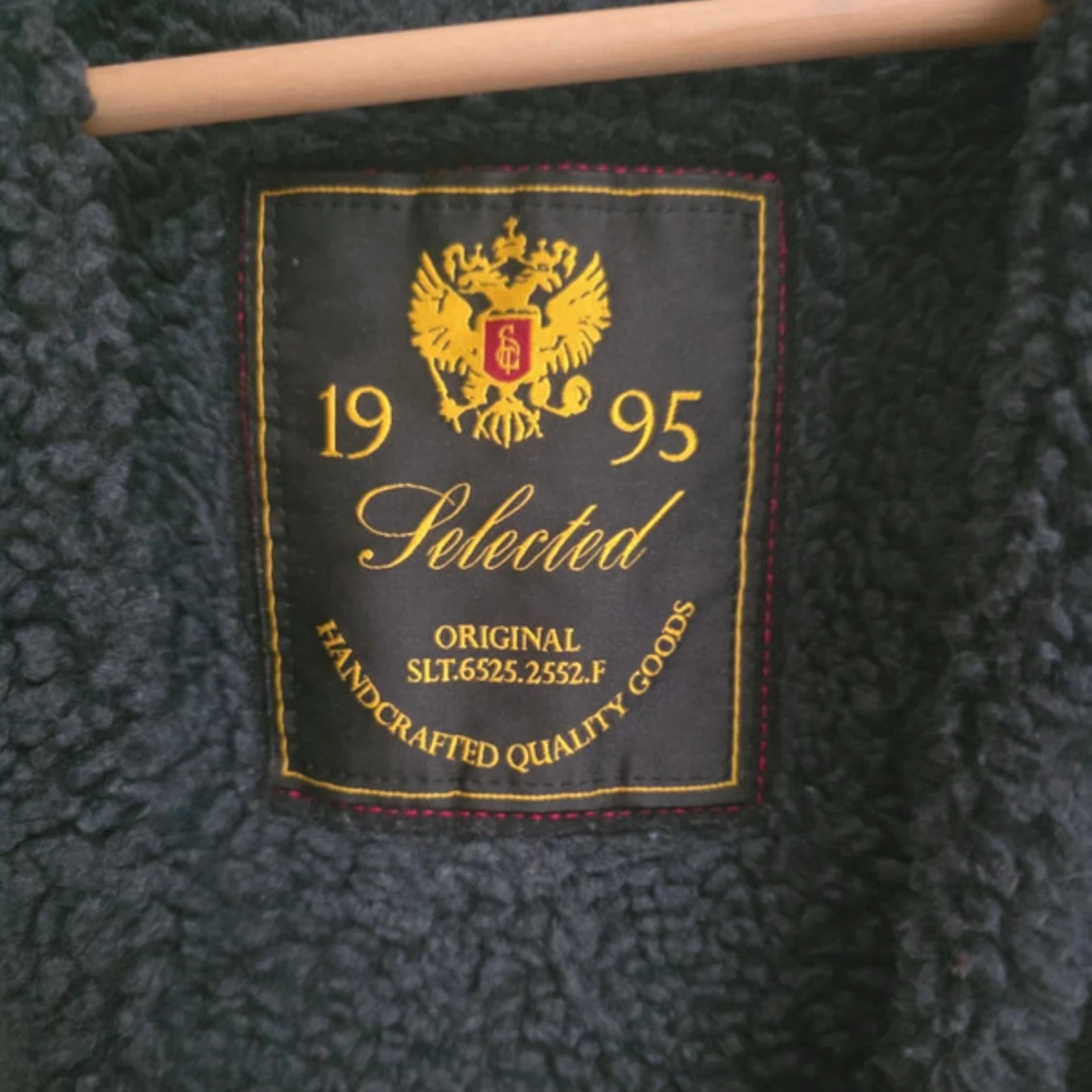 Mörkgrå teddyjacka/kofta från Selected - 2