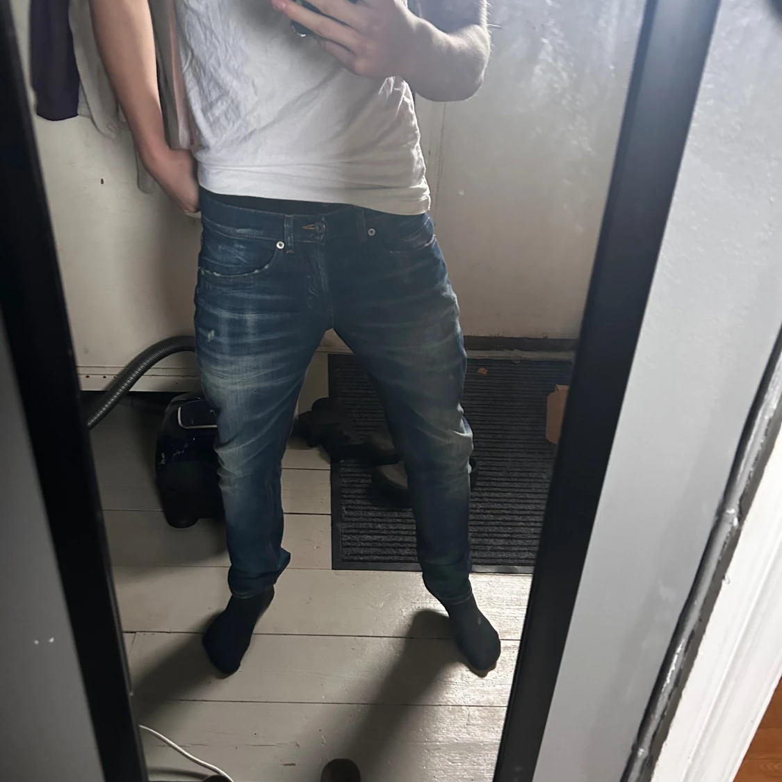 Mörkblåa Dondup George Jeans - 4