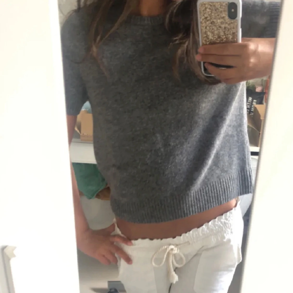 Stickad T-shirt - 4
