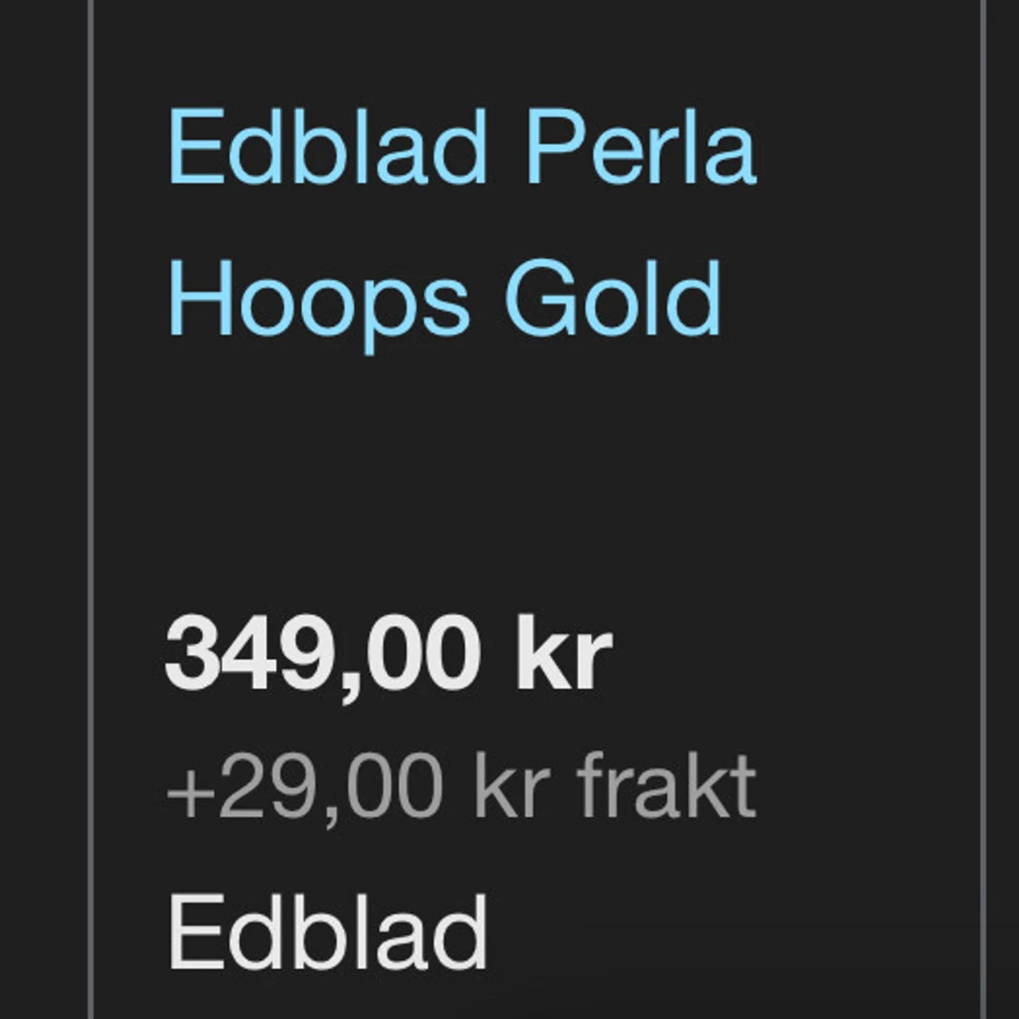 Edblad Perla Hoops guldörhängen - 1