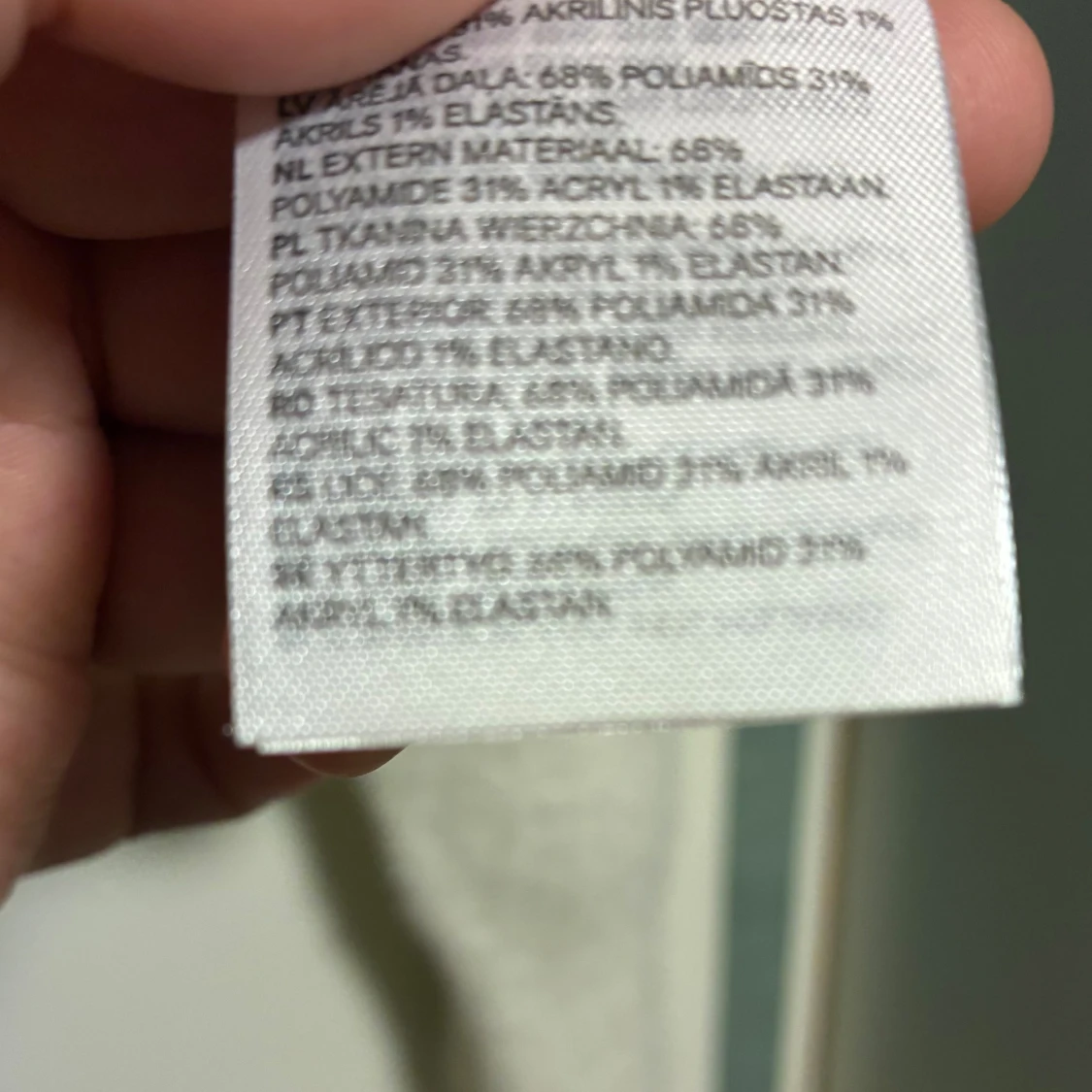 Vit fluffig stickad tröja H&M L - 2