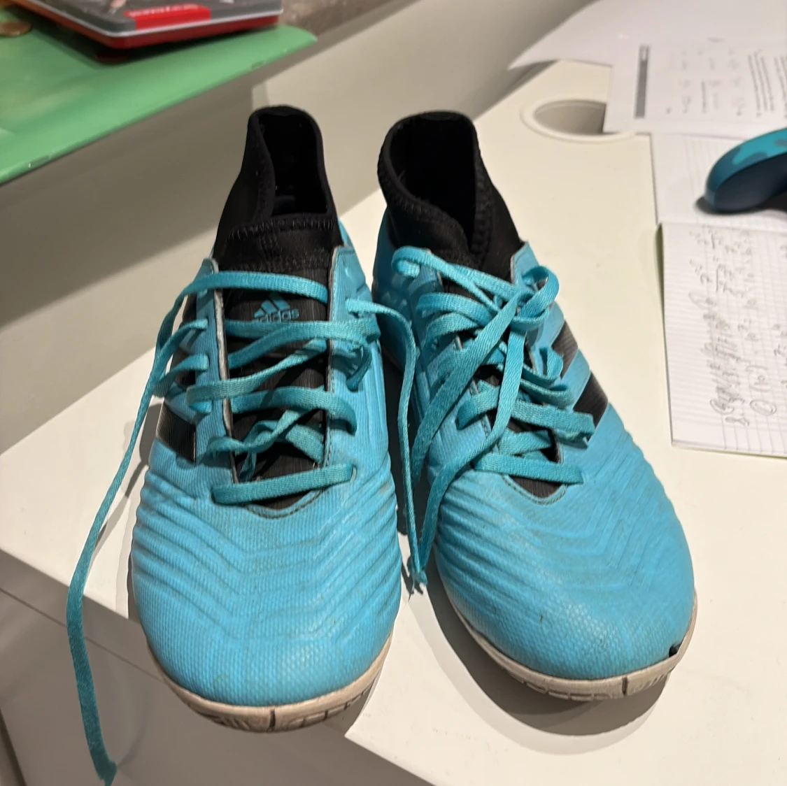 Adidas Predator blå fotbollsskor - 1