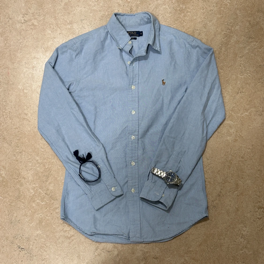 Blå skjorta Polo Ralph Lauren slim fit - 1