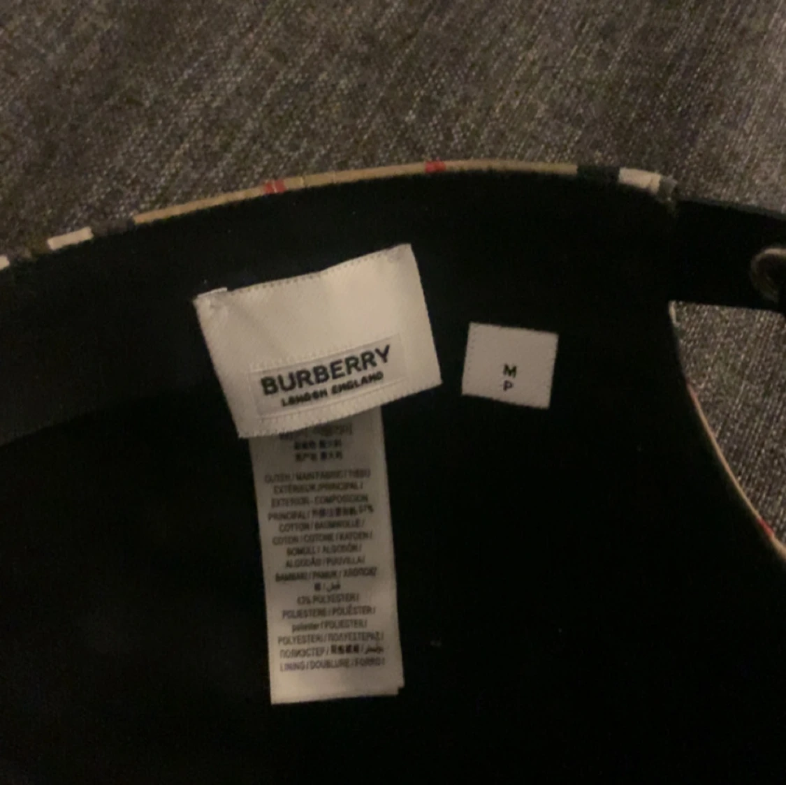 Burberry rutig keps beige M - 2