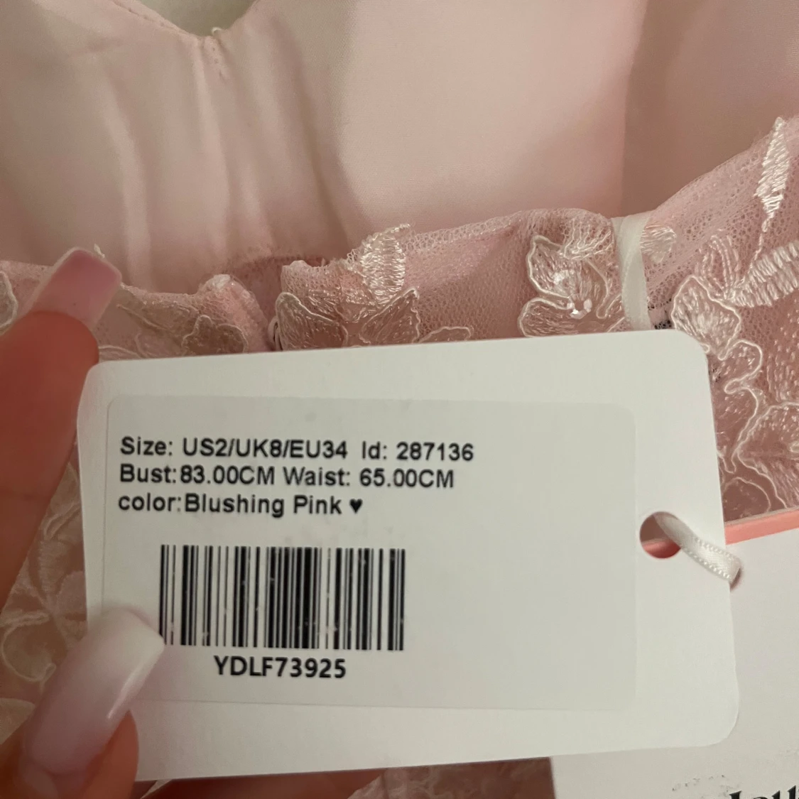 ljusrosa balklänning - 4