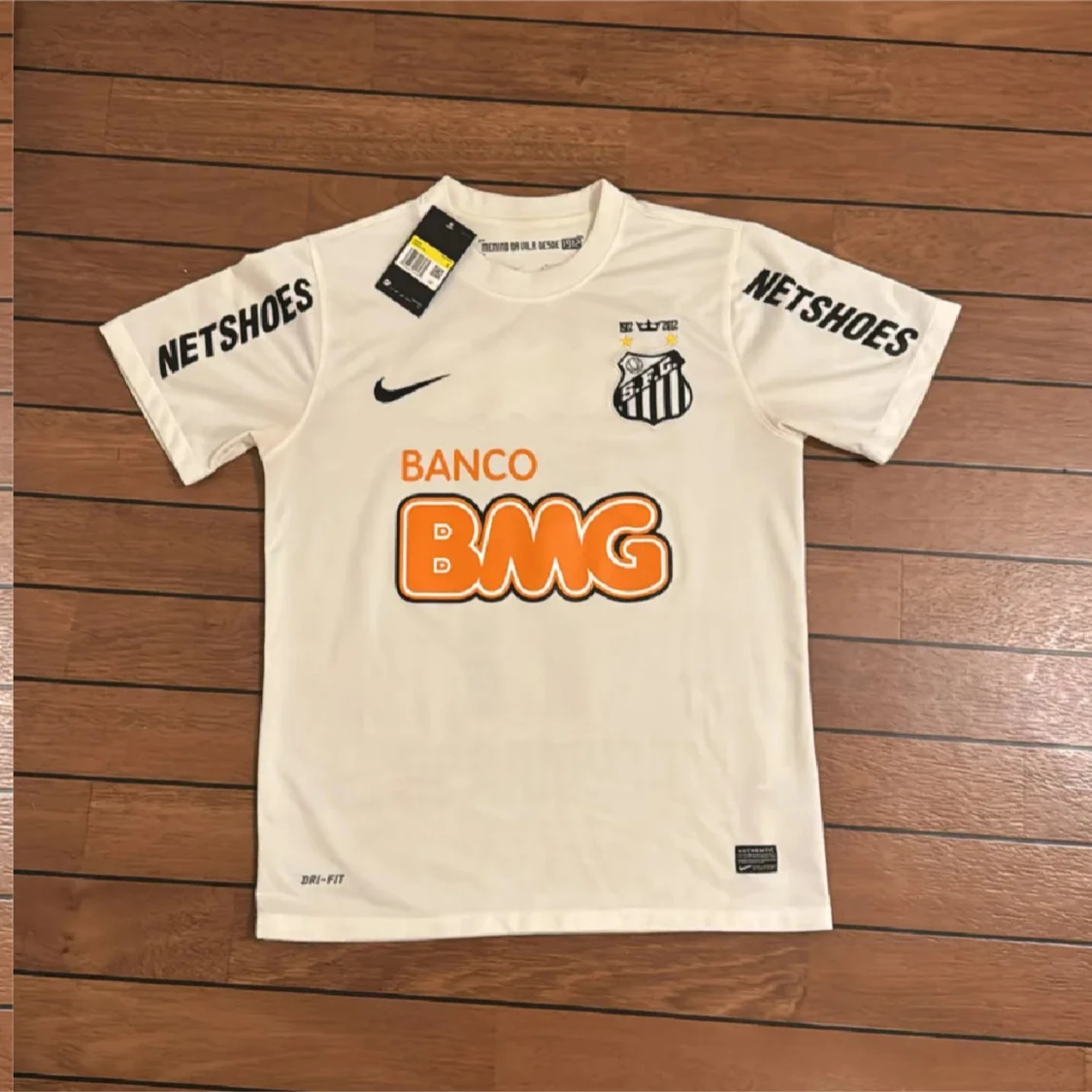Vit Santos Neymar Jr fotbollströja Nike - 1