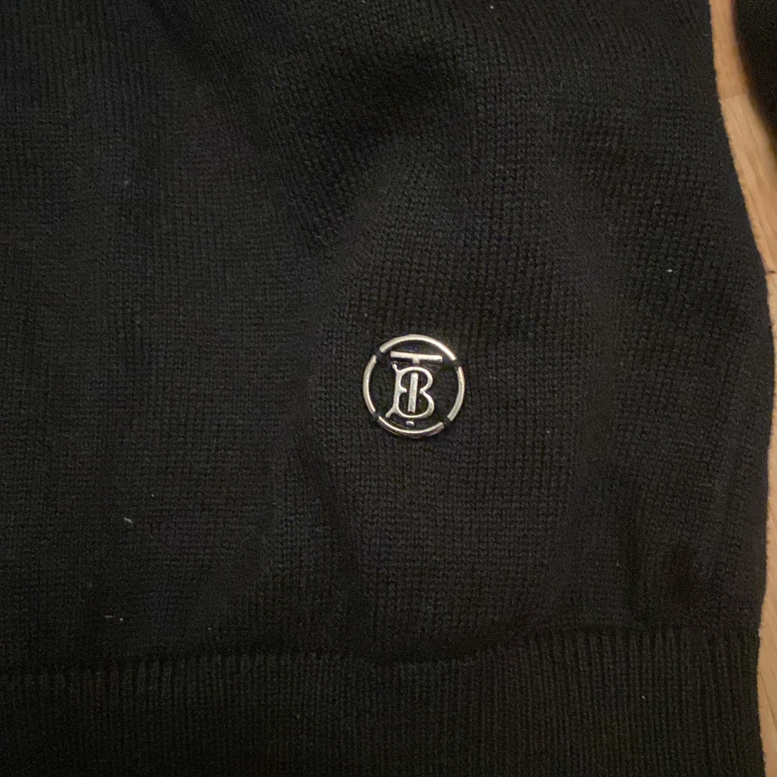 Svart stickad tröja Burberry - 3