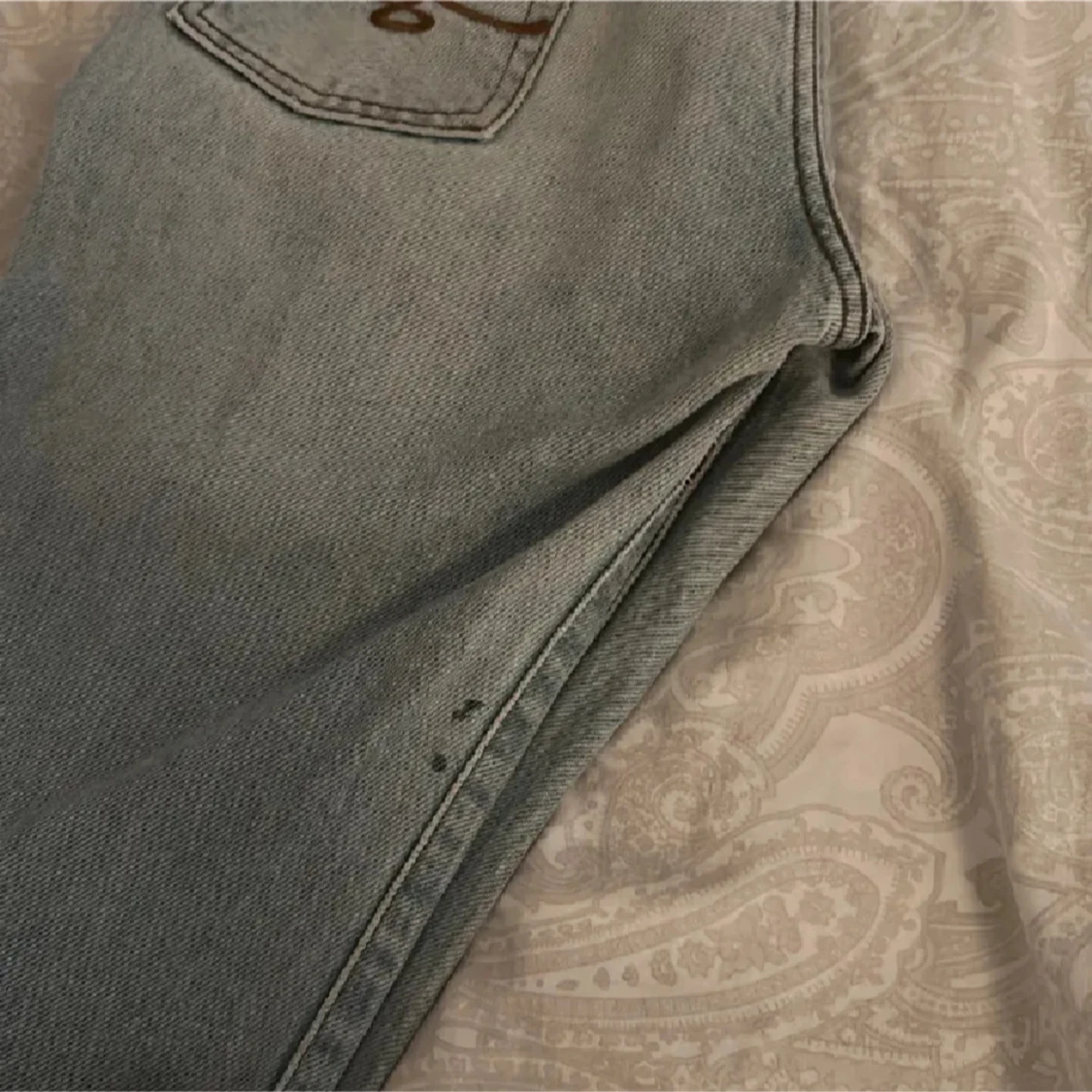 Ljusblå bootcut jeans - 2