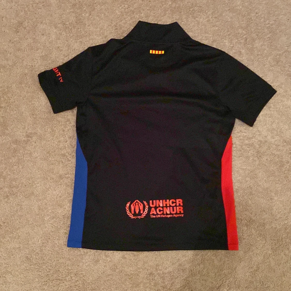 FC Barcelona svart Nike fotbollströja S - 1