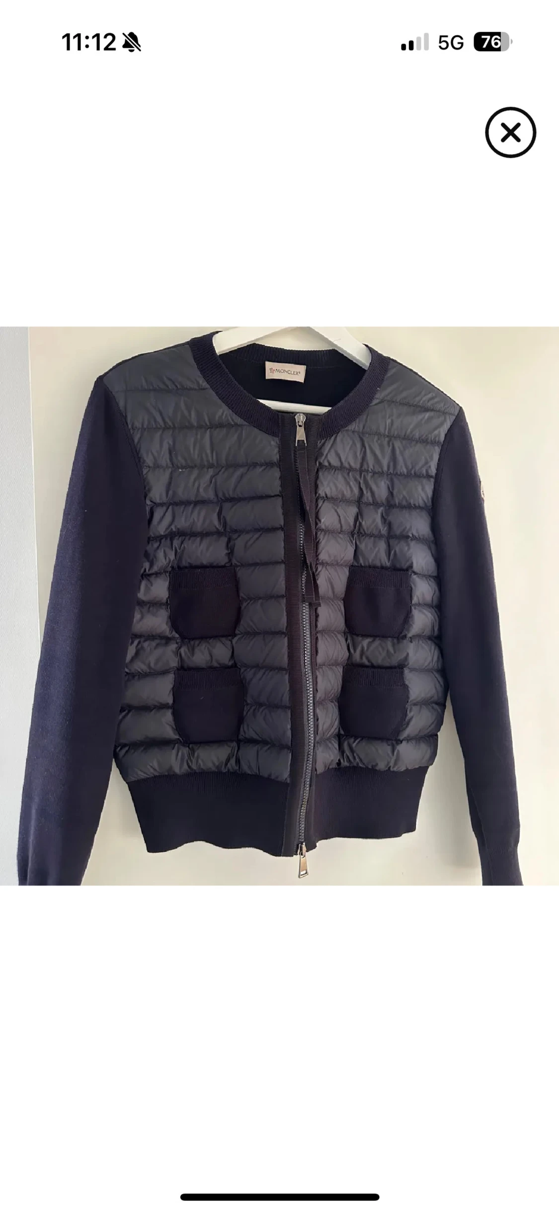 Mörkblå Moncler cardigan