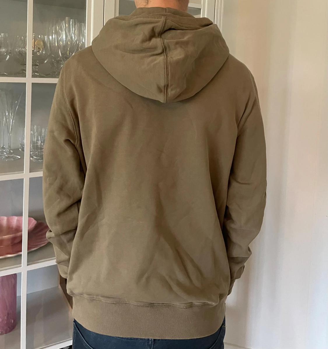Olivgrön hoodie från Morris - M - 2