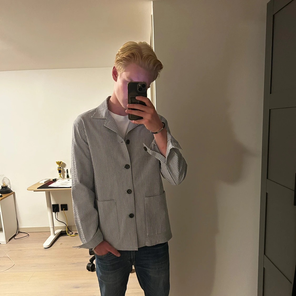 Randig overshirt från John Henric - 4