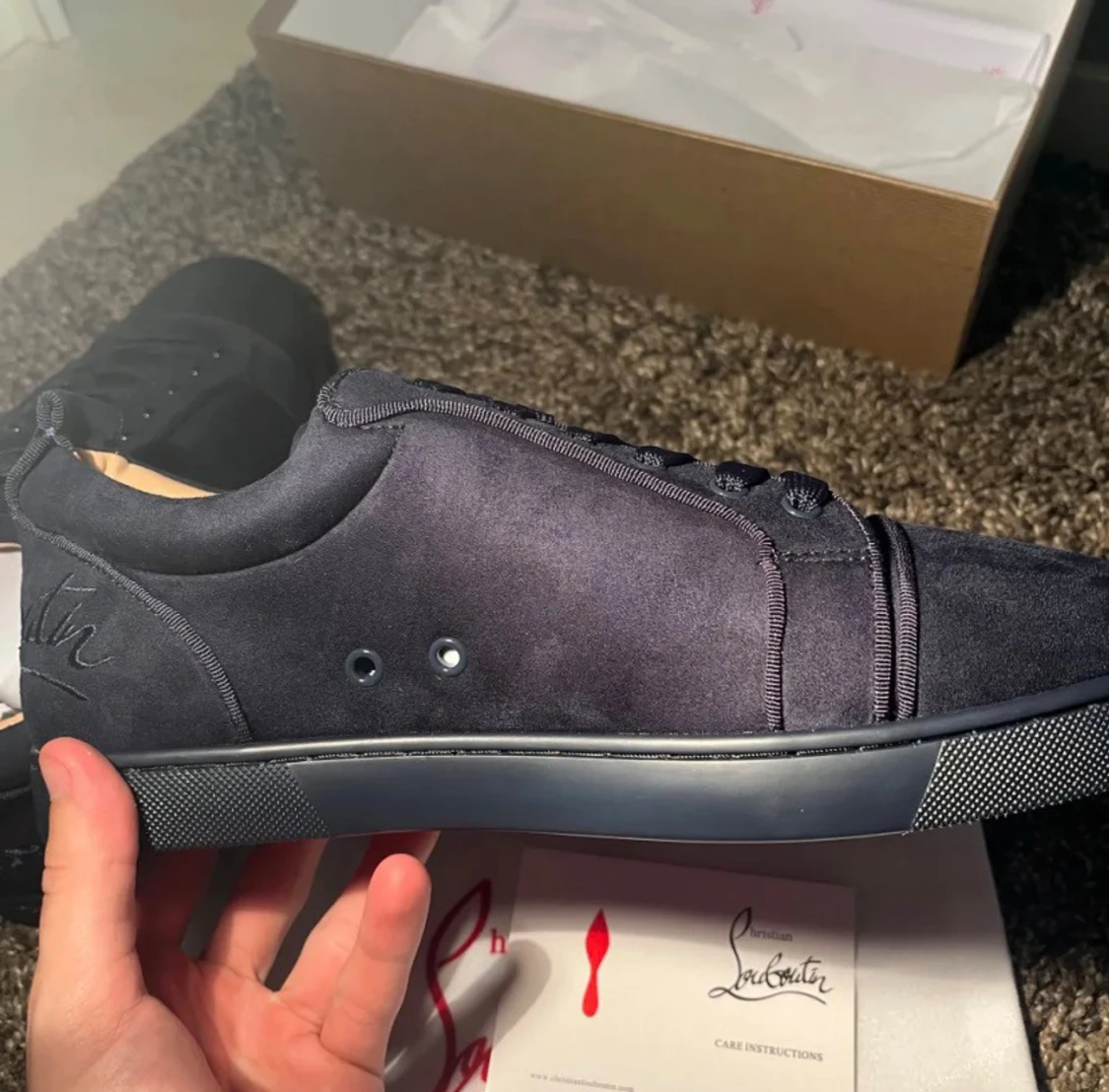 Mörkblå sneakers från Christian Louboutin - 2