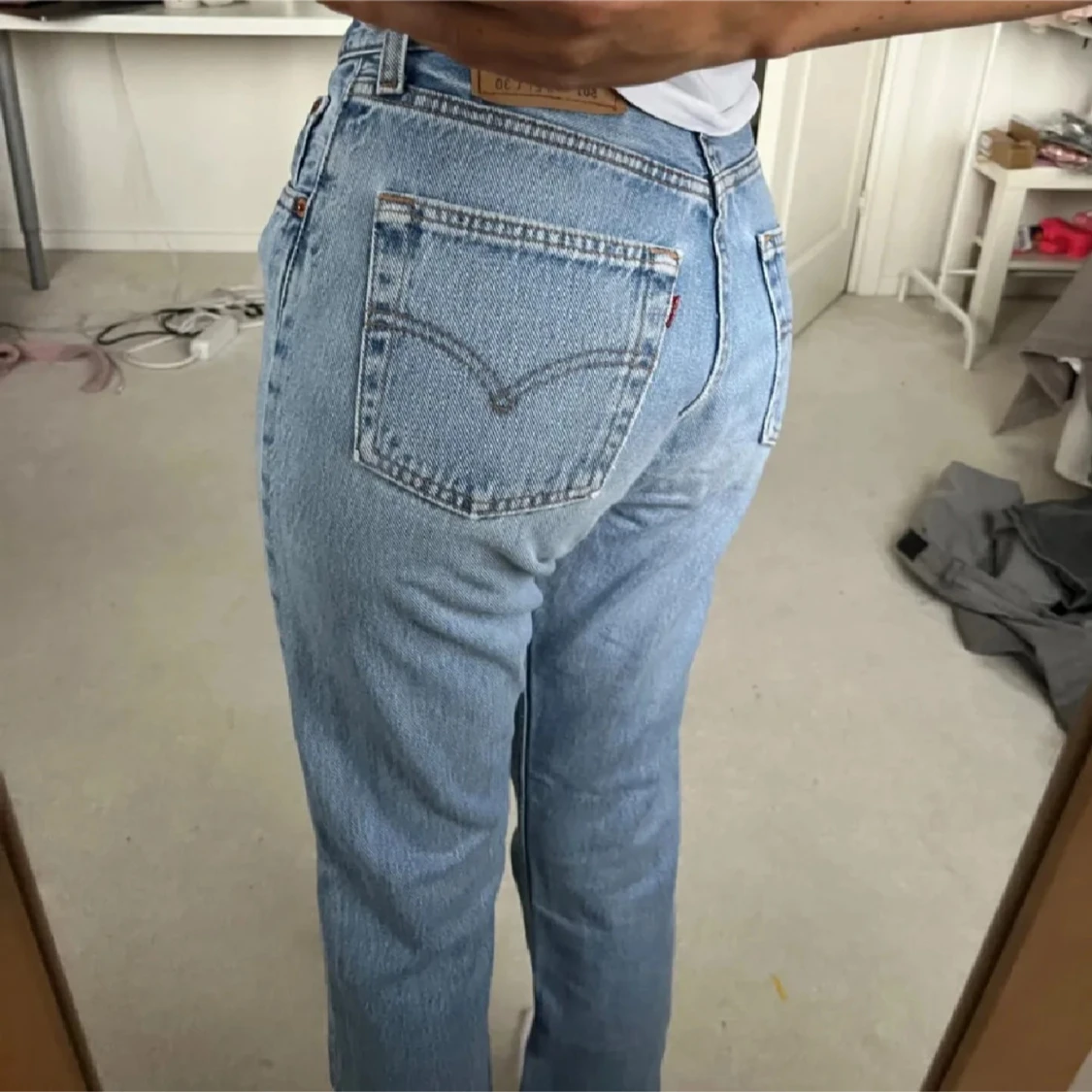 Levi's 501 ljusblå jeans straight fit - 3