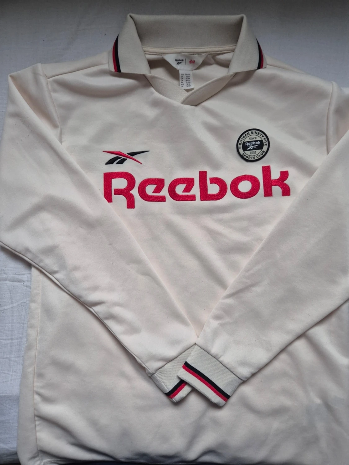 Vit långärmad Reebok x H&M skjorta - 3