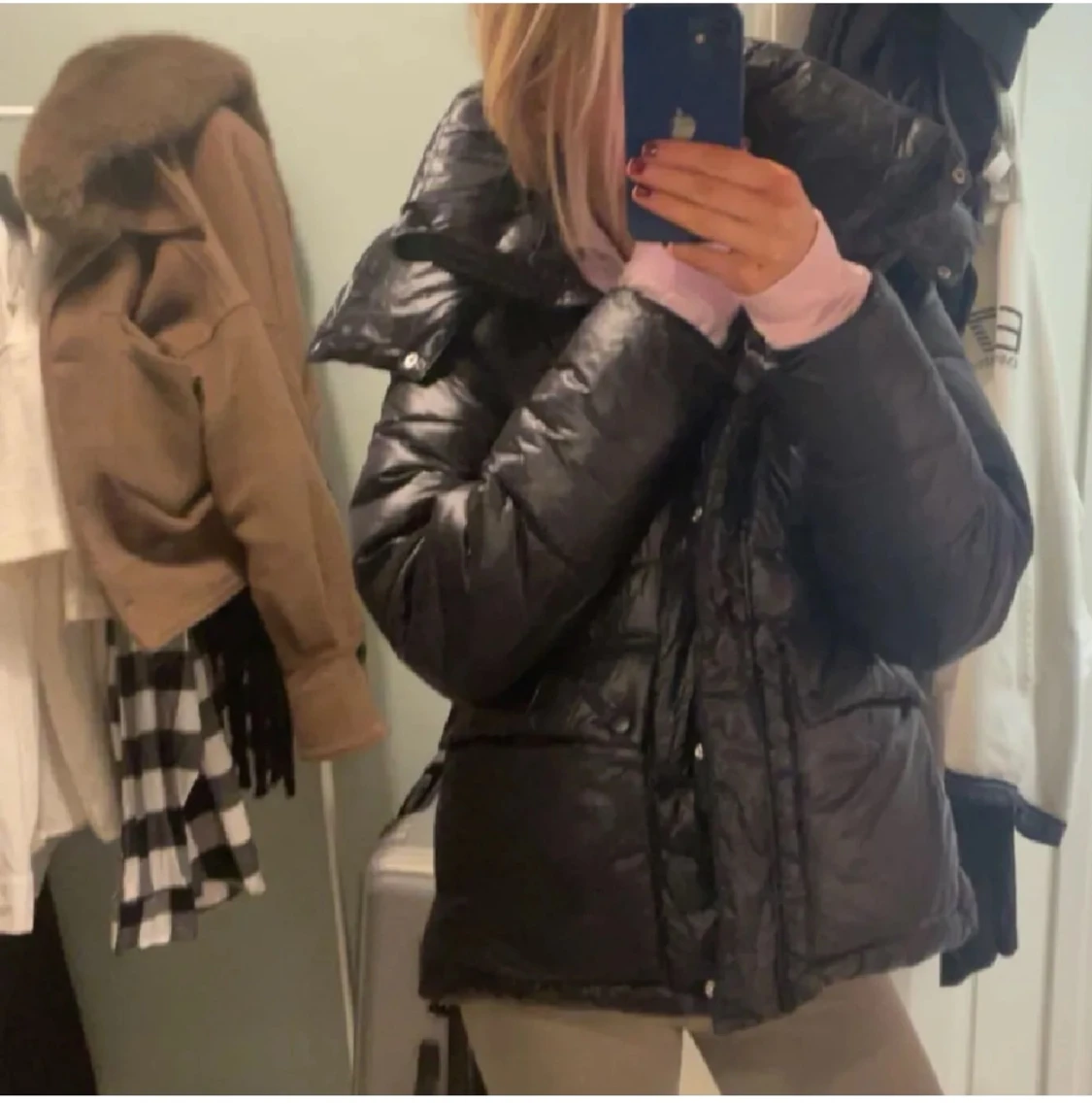 Indiska svart puffer jacket  - 2