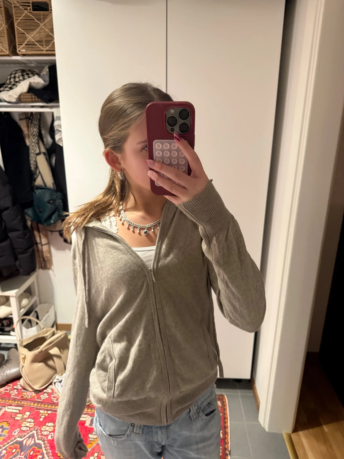 Beige kashmirkofta från Soft Goat - 1