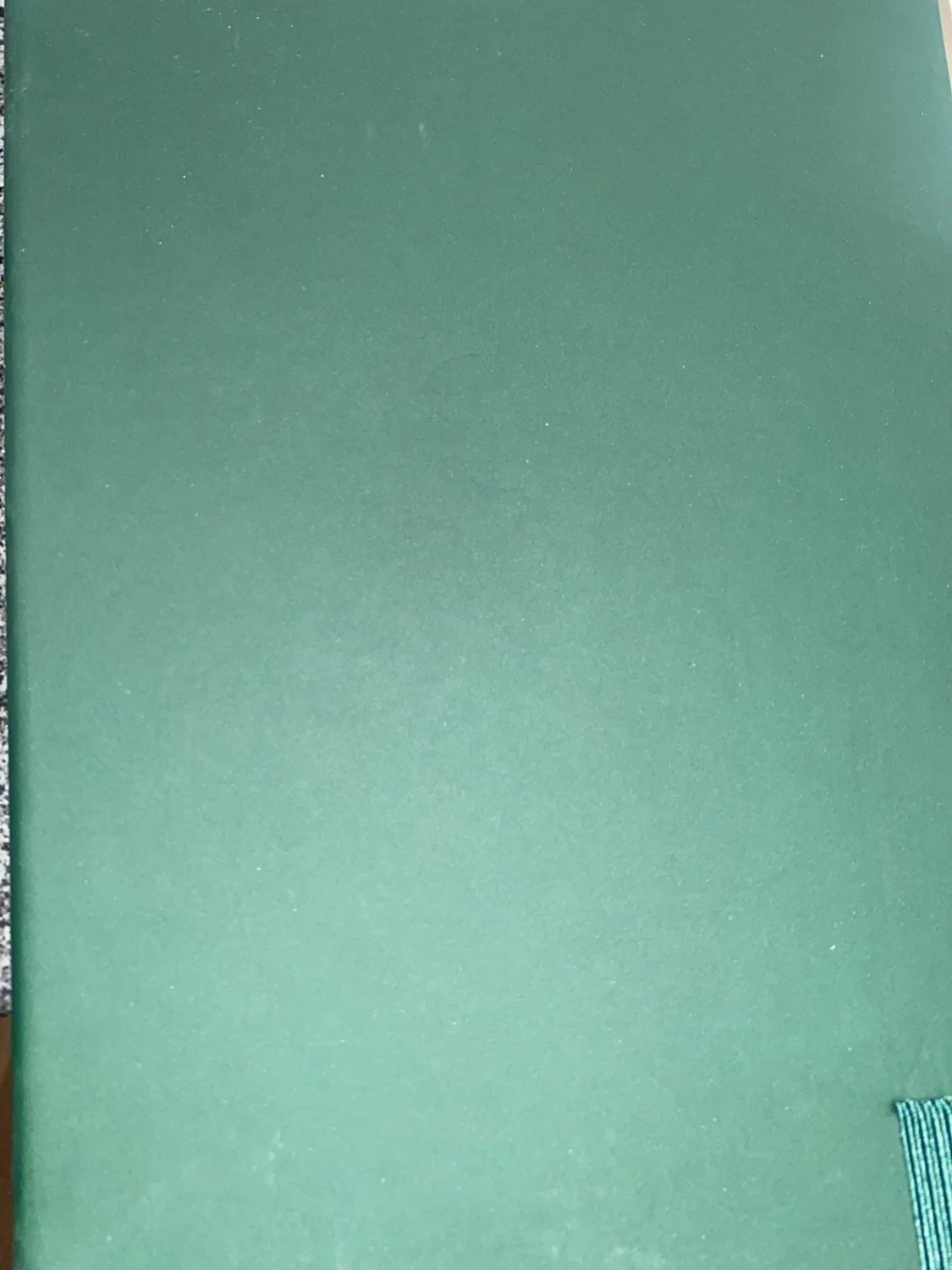 Grön anteckningsbok