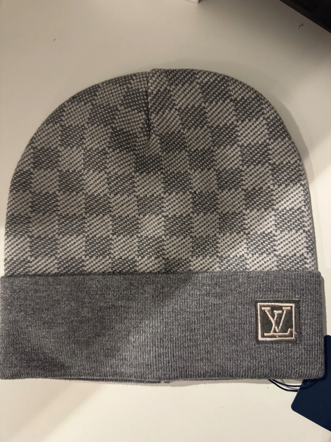 Grå rutig mössa från L-V - 4