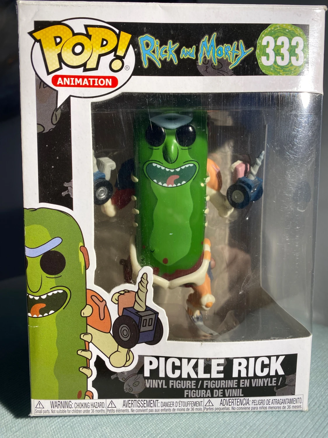 Funko Pop Animation Rick and Morty Pickle Rick figur - 2