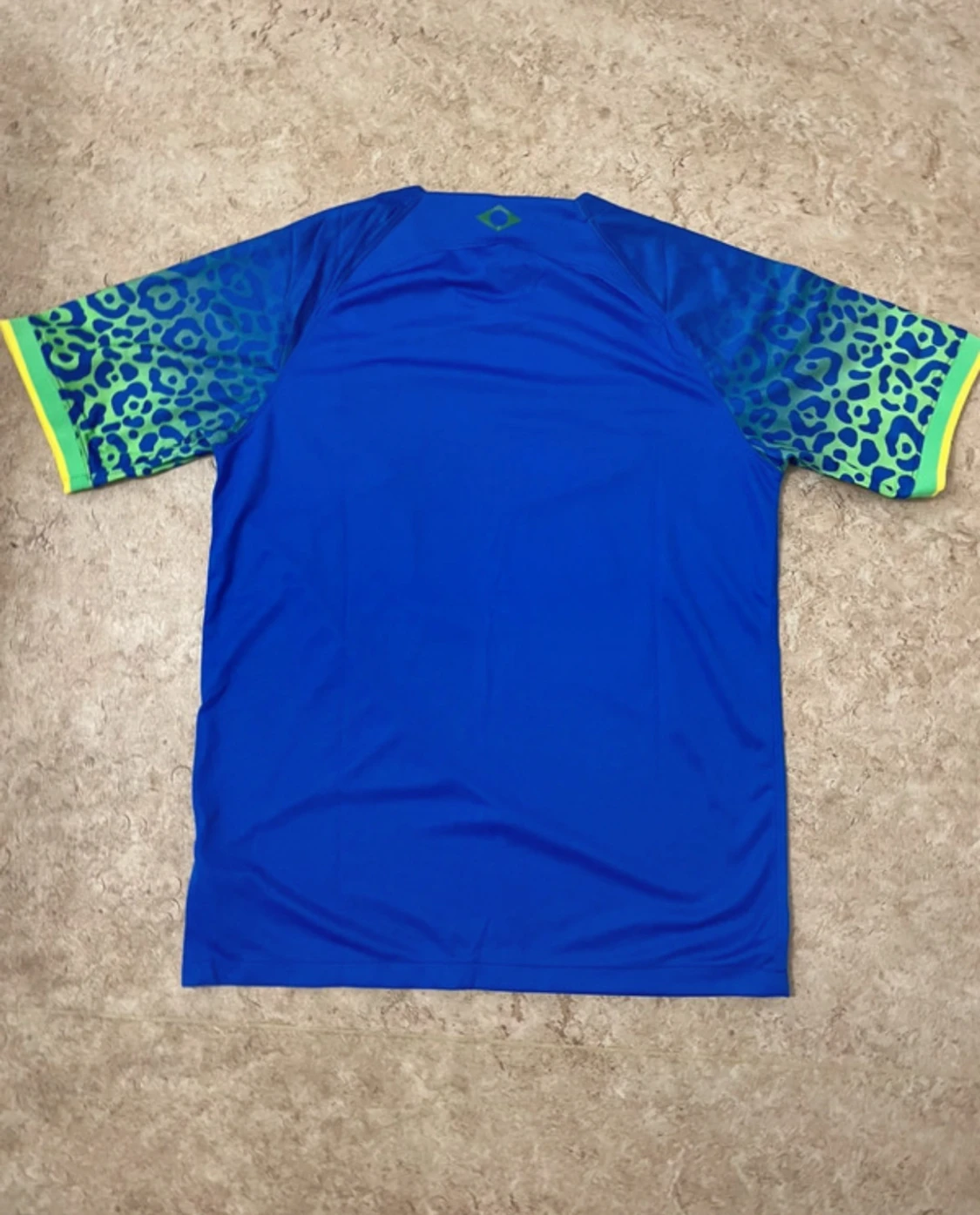 Blå Brasil Nike t-shirt med leopardmönster - 1