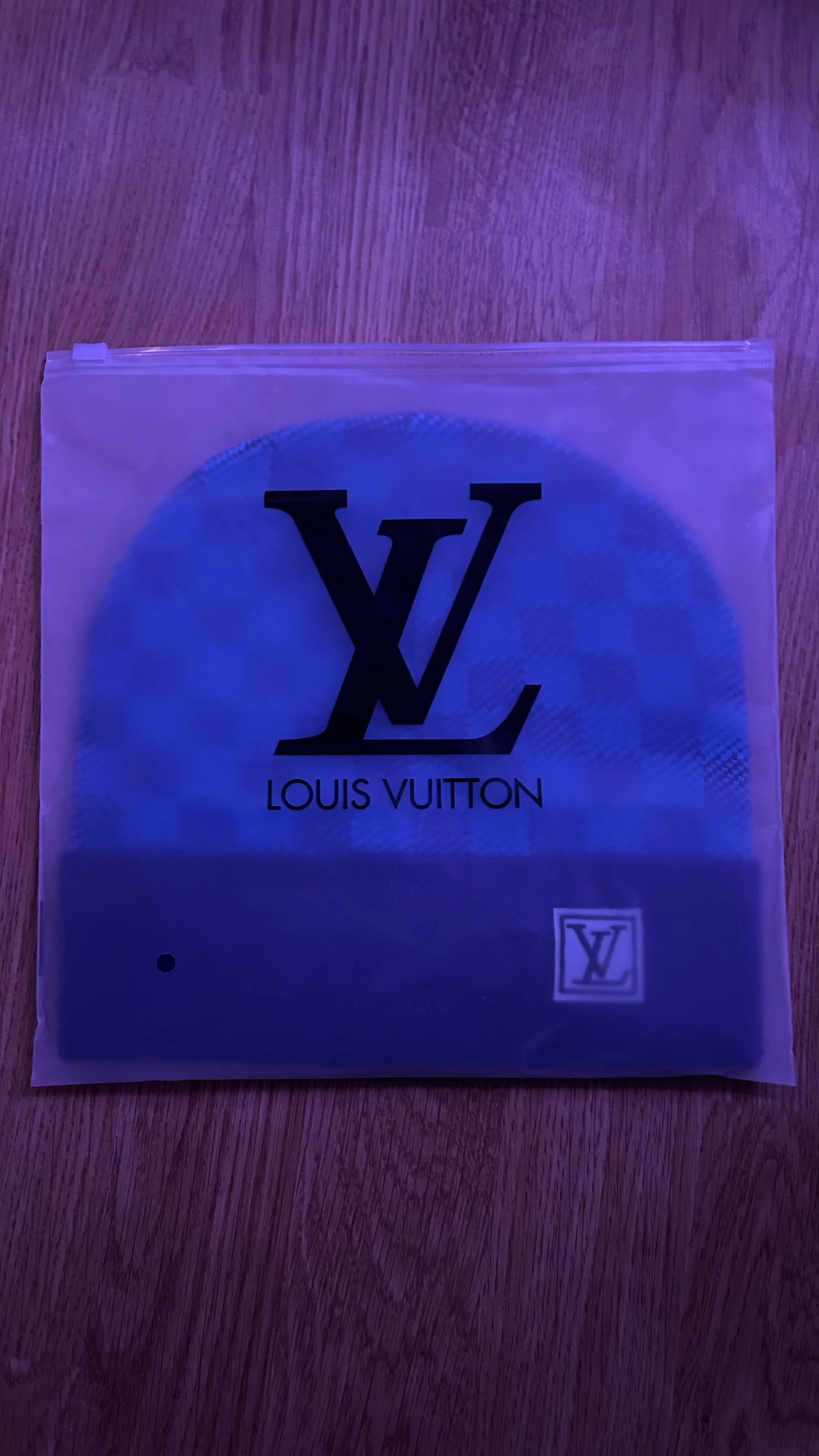 Snygg blå rutig mössa - 3