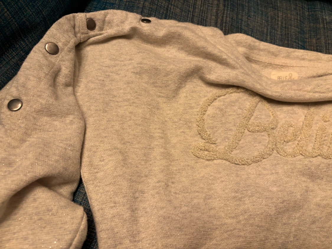 Glittrig beige tröja från Believe XXS - 3