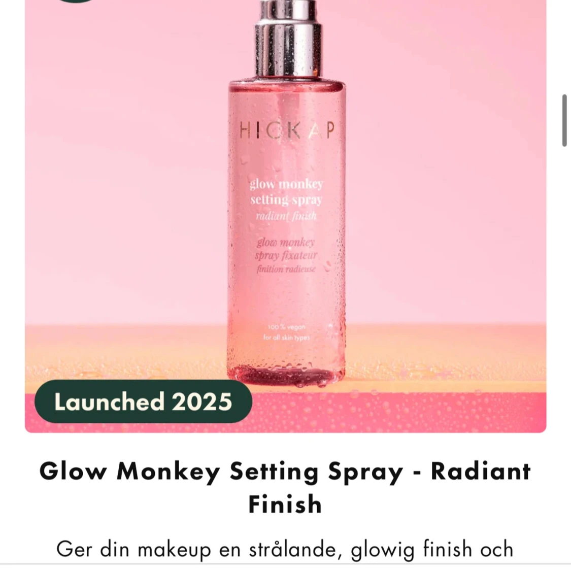 Glow Monkey Setting Spray från Hickap