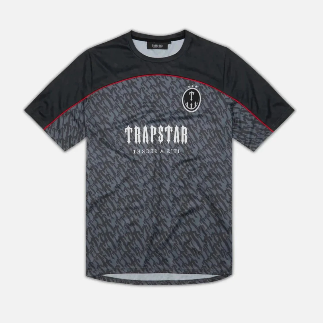 Trapstar fotbollströja svart/grå