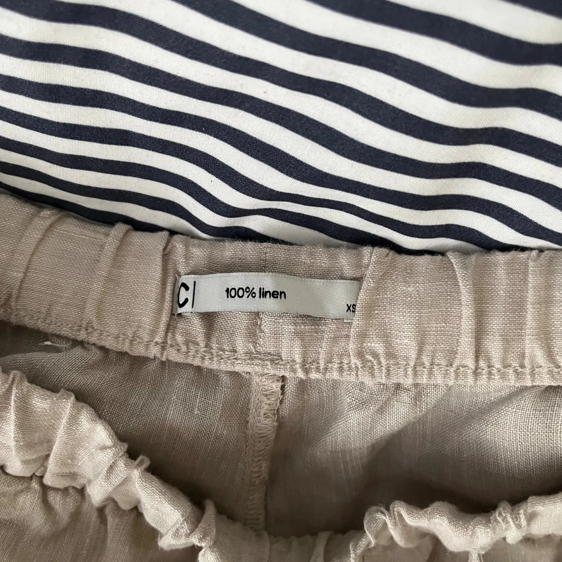 Beige linnebyxor  - 2